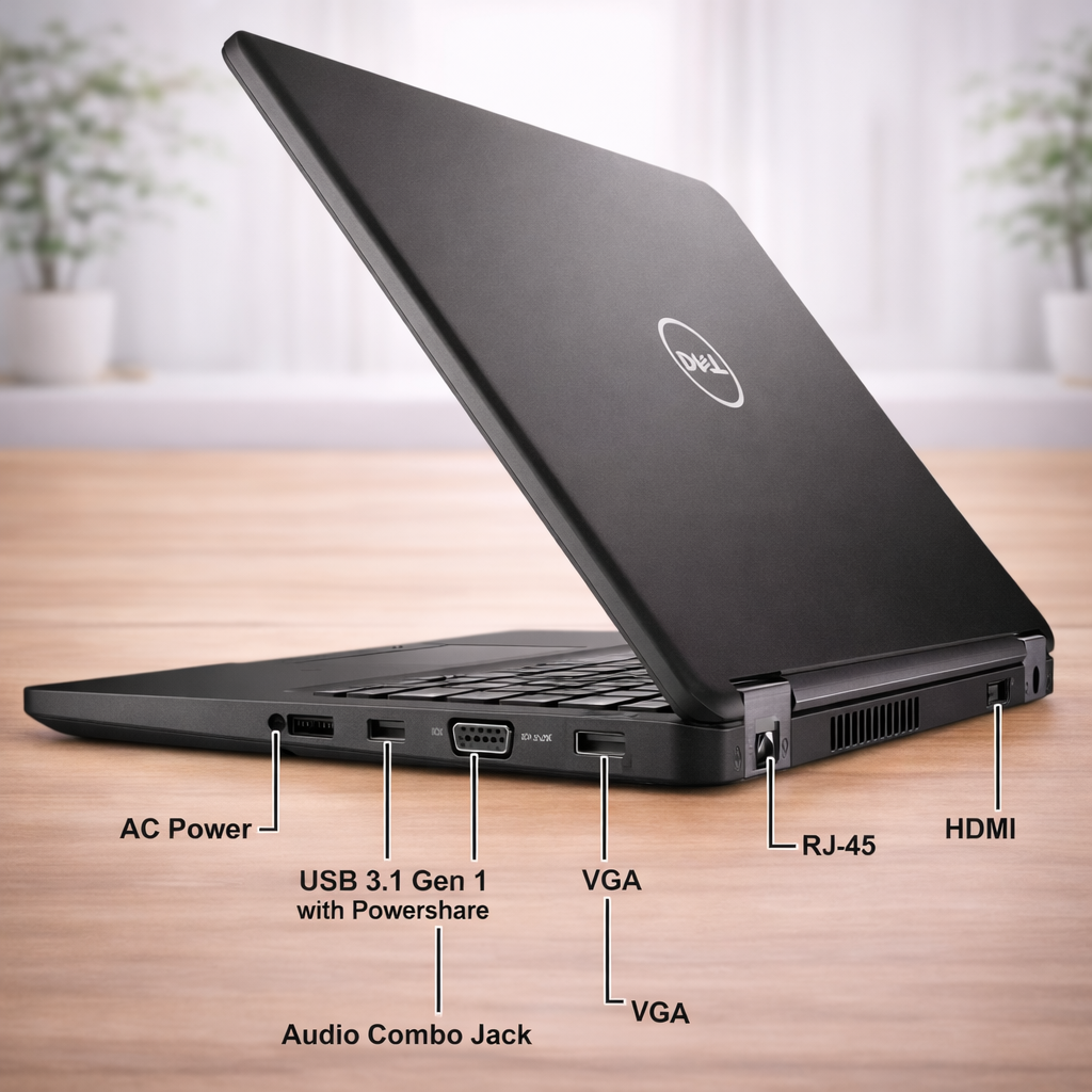 Dell Latitude 5490/5400 / Intel Core i5 8th Gen CPU / 8 GB RAM / 256 GB SSD / 14 FHD (1920 x 1080) Display - Image 6